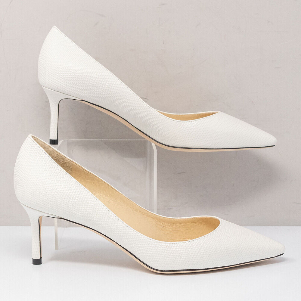 Jimmy Choo White Pointed Heels - Picture 2 of 10